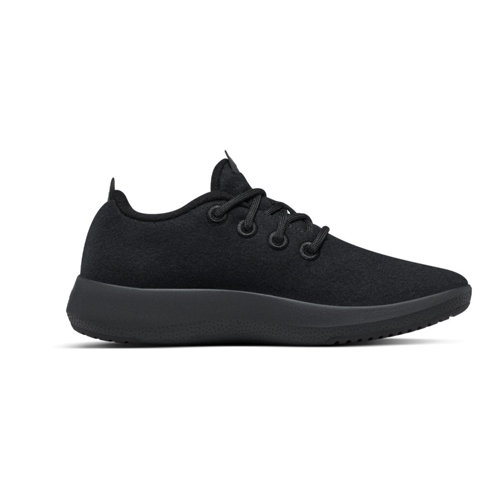 Allbirds Men\'s Wool Runner Mizzles - Sneakers Black - GEB521397